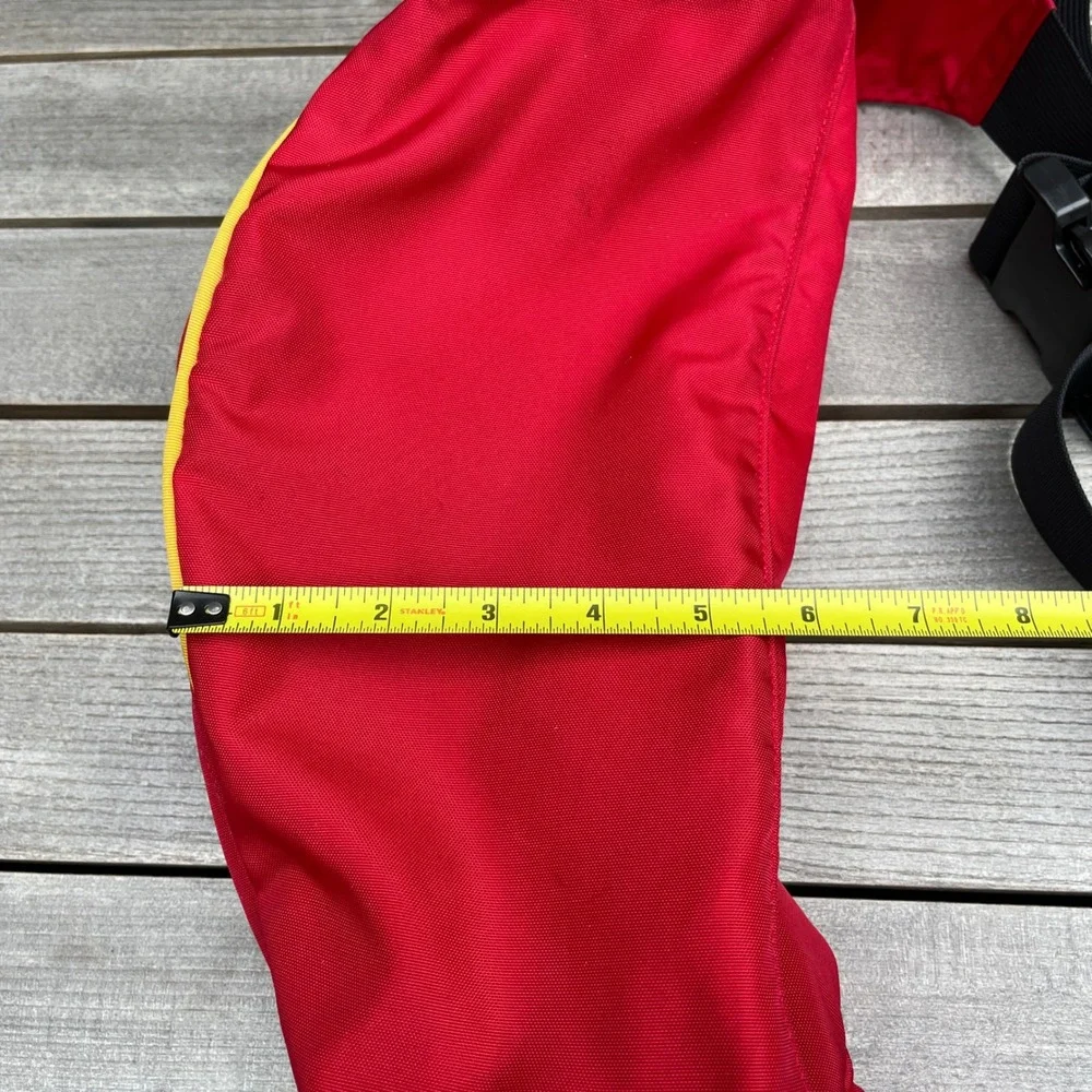 Vintage The North Face Waist 90s Fanny Pack Red Yellow Y2K Bold Retro Bag KOREA
